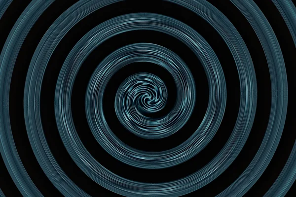 Espiral abstracta negro y azul — Foto de Stock