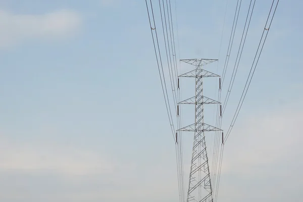 High voltage transmission towers — Stock Photo, Image