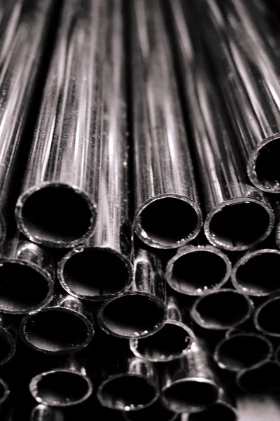Tubo redondo de metal — Fotografia de Stock