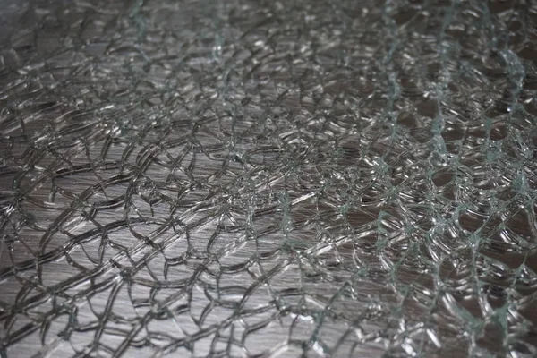 Abstraktní crack z tvrzeného skla — Stock fotografie