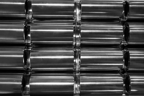 Forma de tubo de metal redondo abstrato — Fotografia de Stock