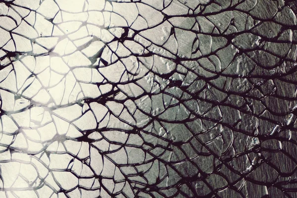 Abstraktní crack z tvrzeného skla — Stock fotografie