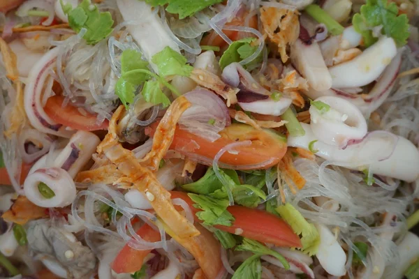 Mung Bean Noodle pittige salade — Stockfoto