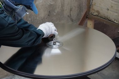 metal yuvarlak yüzey parlatma