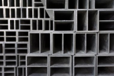 soyut metal kare blok