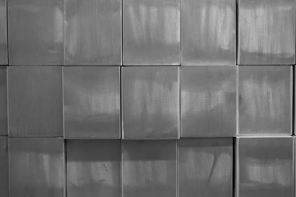 Blok persegi logam abstrak — Stok Foto