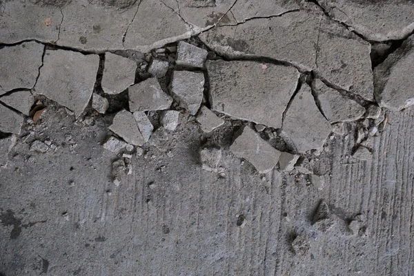 Popraskání betonové podlahy — Stock fotografie