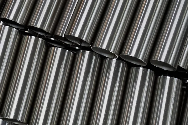 Abstract metal round tube — Stock Photo, Image