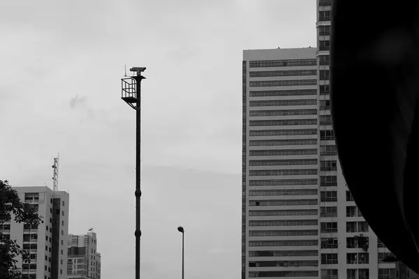 CCTV kamera a városban — Stock Fotó