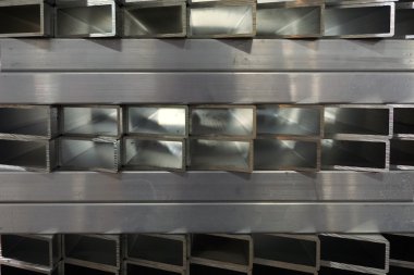 Alüminyum tüp soyut yığını