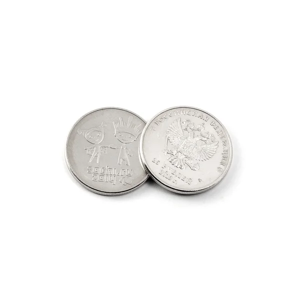 Coins of Sochi 2014 — Stock Photo, Image