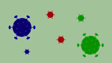 Sağlam arka planda Coronavirus damgası var. Coronavirus konsepti.