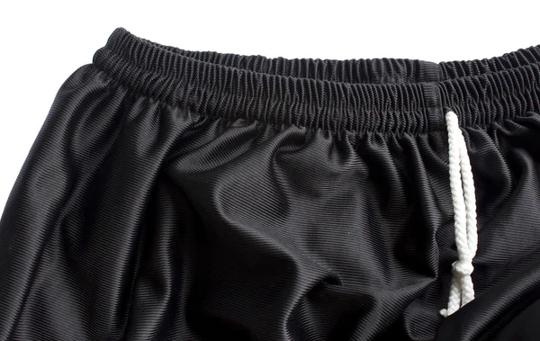 Negro poliéster nylon negro fútbol ropa deportiva —  Fotos de Stock