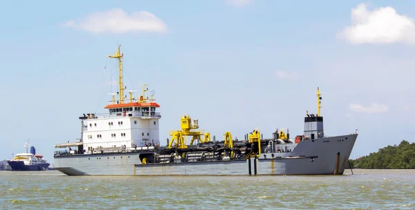 The dredging ship River — Stock Photo, Image