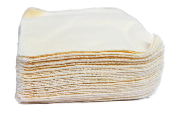 Immagine vista della pila di stoffa per la pulizia degli occhiali — Foto Stock