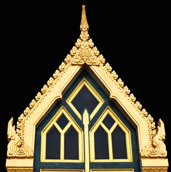 Escultura da porta do templo tailandês — Fotografia de Stock