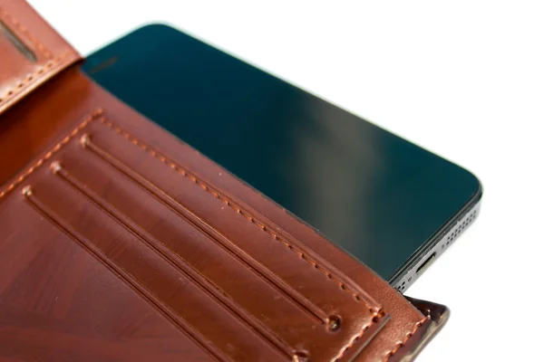 Smartphone ve m-cüzdan — Stok fotoğraf