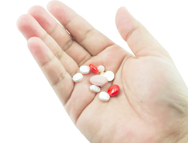 Käsillä olevat pillerit — kuvapankkivalokuva