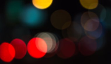 ufuk bokeh ışıklar