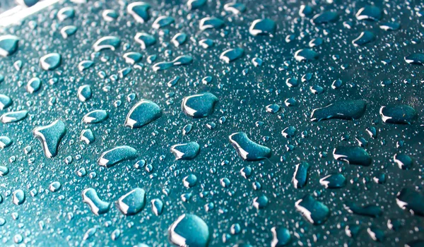 Water drops green — Stock Photo, Image