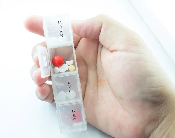 Medicine in pill box. — Stock Photo, Image