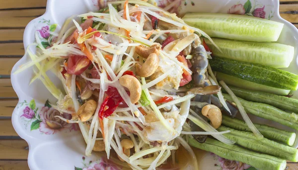 Ensalada de papaya verde — Foto de Stock