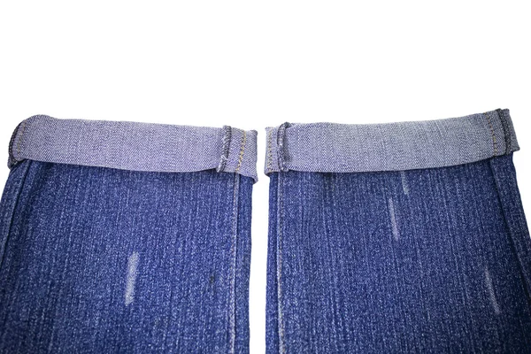 Джин - это старые поношенные синие джинсы — стоковое фото