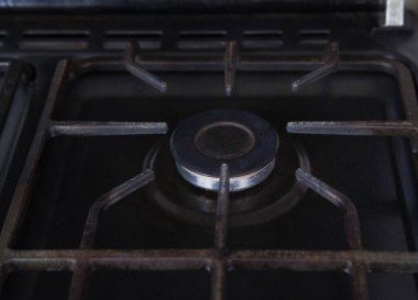 Mutfakta gaz ocağı var. Gaz sobası.