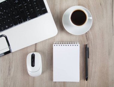İş objeleri. İş, ofis veya eğitim kavramı.