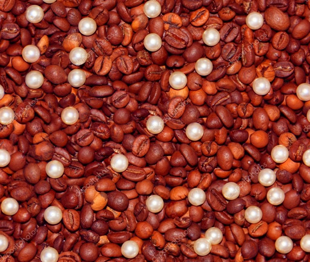 Seamless, coffee and pearls Stock Photo by ©maribori 63730061