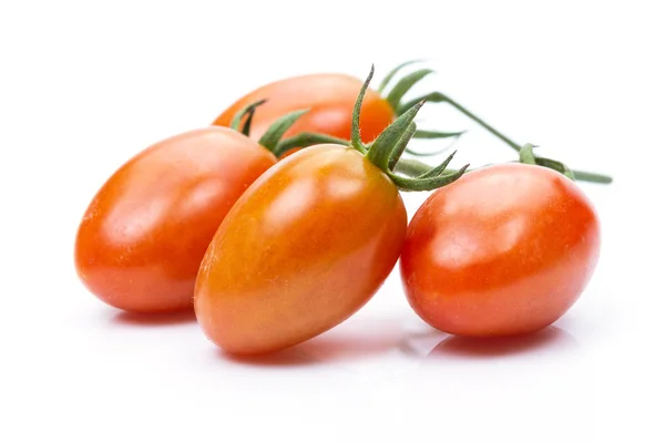Pflaume Tomate auf weißem Hintergrund — Stockfoto