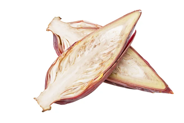 beyaz izole muz çiçeği