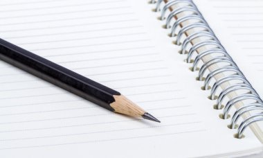 kalem defter üzerinde yakın çekimi