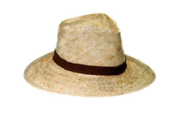 Hat  made from plam leaf isolated — Stock Photo, Image