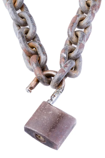 Chain and padlock — Stock Photo, Image