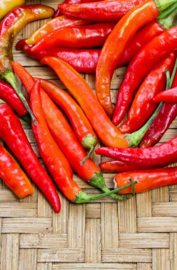 Kırmızı Tay keçi biber yığını