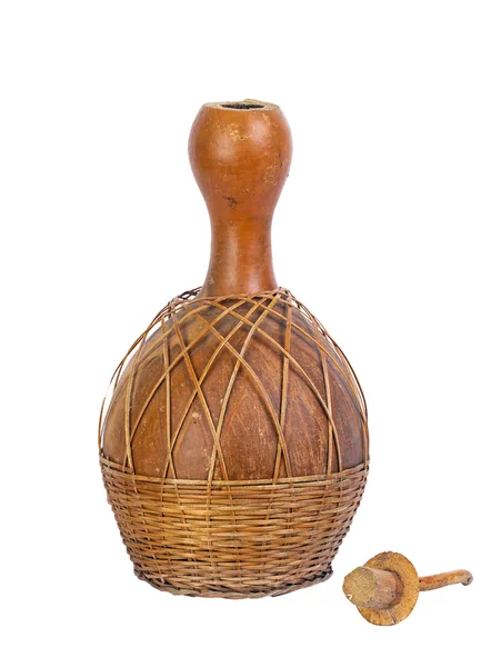 Dried bottle gourd used for traditional canteen — Stock Photo, Image