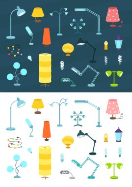 Masa lambası takımı. Aydınlatma.