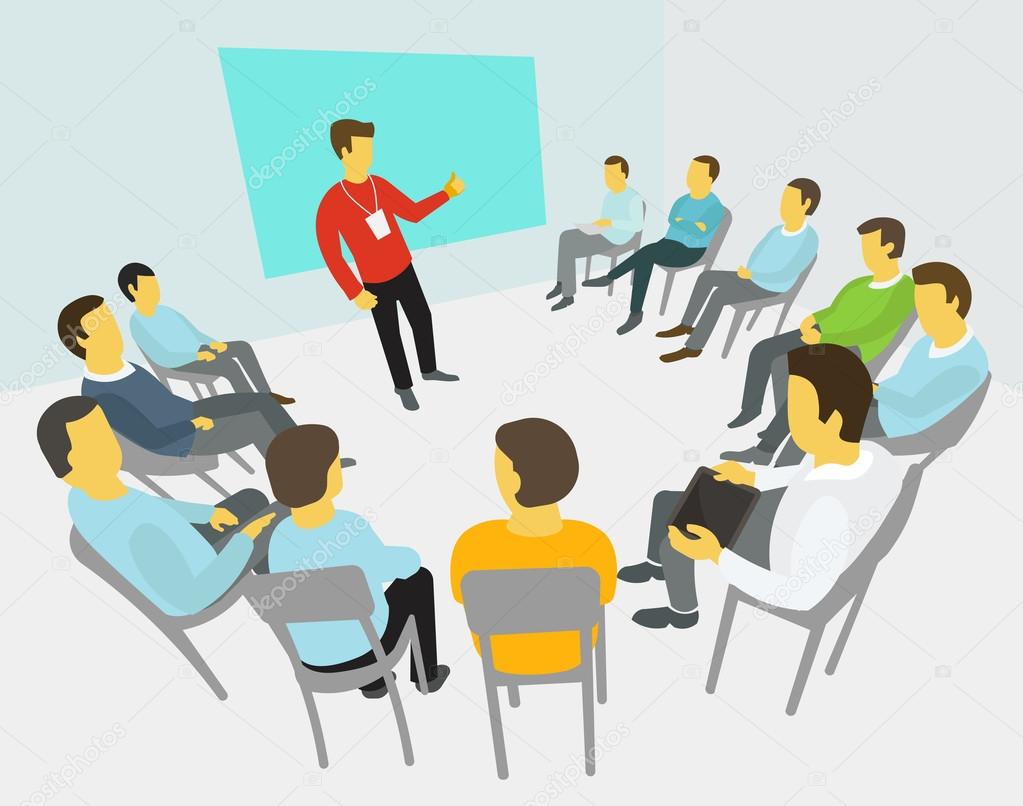 Group of business people having a meeting, conference,