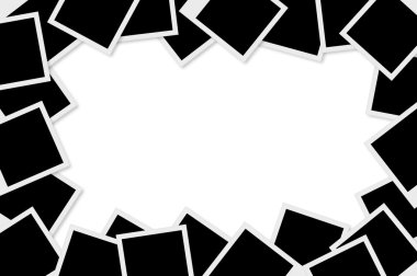 Boş Polaroid Fotoğraf Çerçeveleri