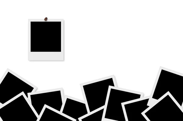 Boş Polaroid Fotoğraf Çerçeveleri