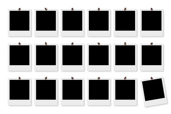 Molduras de fotos Polaroid em branco Imagem De Stock
