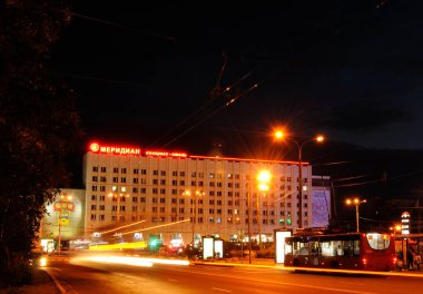Murmansk, Russia - September, 2020: View of the Meridian Congress Hotel