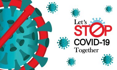 Beyaz arka planda COVID 19 harfleri var. Dünya Sağlık Örgütü WHO, Coronavirus hastalığı için yeni bir resmi isim olan COVID-19 'u tanıttı. Virüs engelleme konsepti. Corona virüsü.