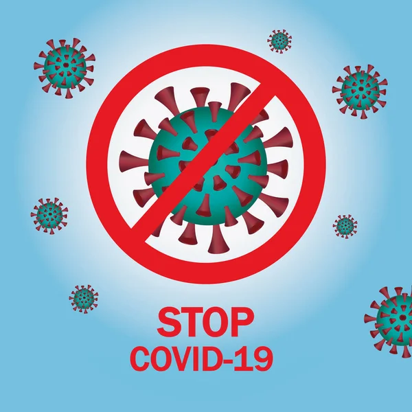 Mavi arka planda COVID 19 harfleri var. Dünya Sağlık Örgütü WHO, Coronavirus hastalığı için yeni bir resmi isim olan COVID-19 'u tanıttı. Corona virüsü. Virüs engelleme kavramı.