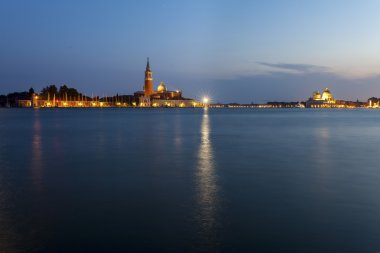 gün batımında Venedik