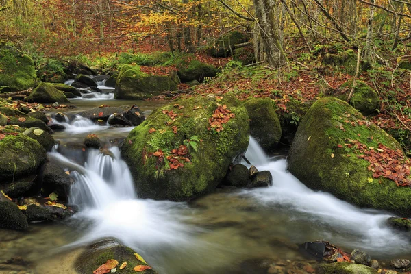 Mountain river in late Autumn — Stock Photo, Image