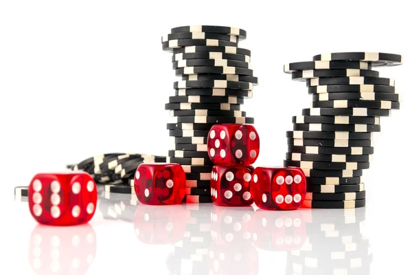 Poker fişleri ve dices