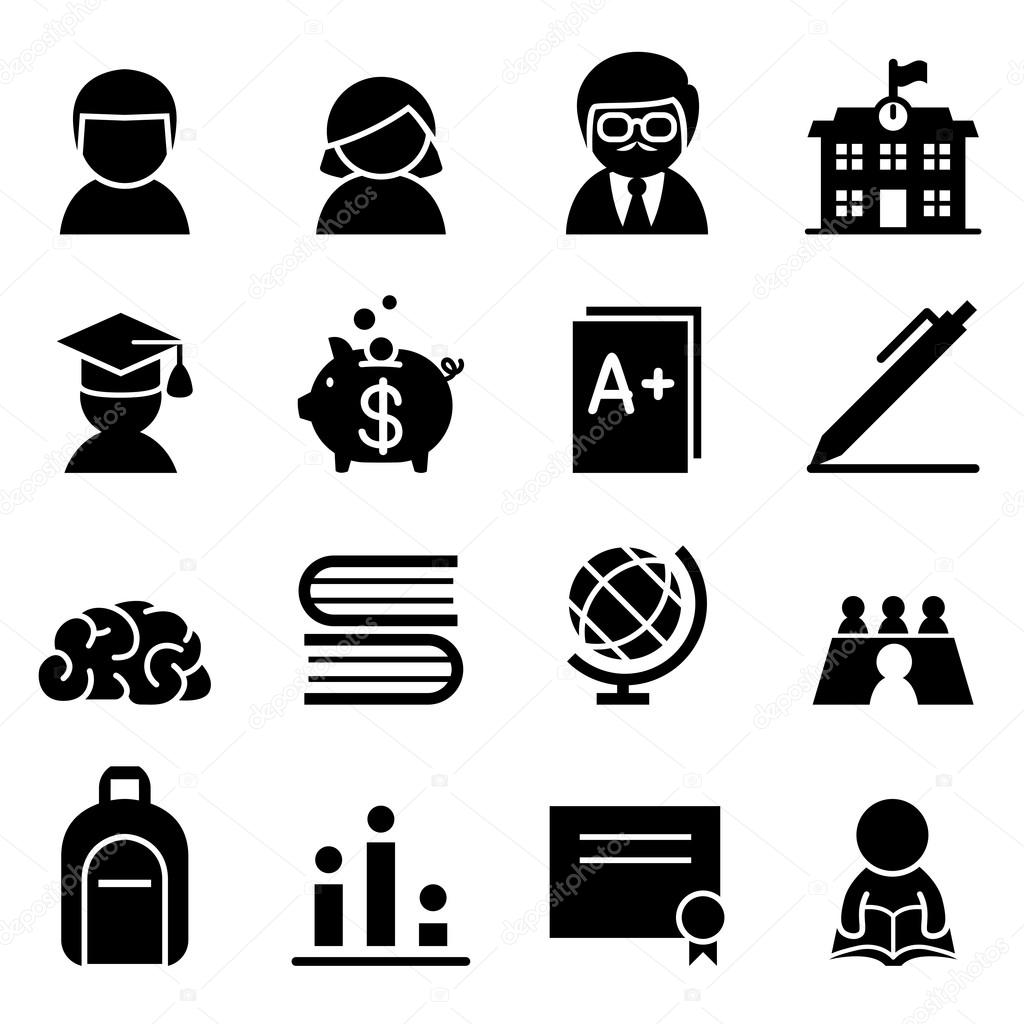 Scholarship Icon  symbol illustration