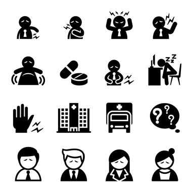 office syndrome icon clipart